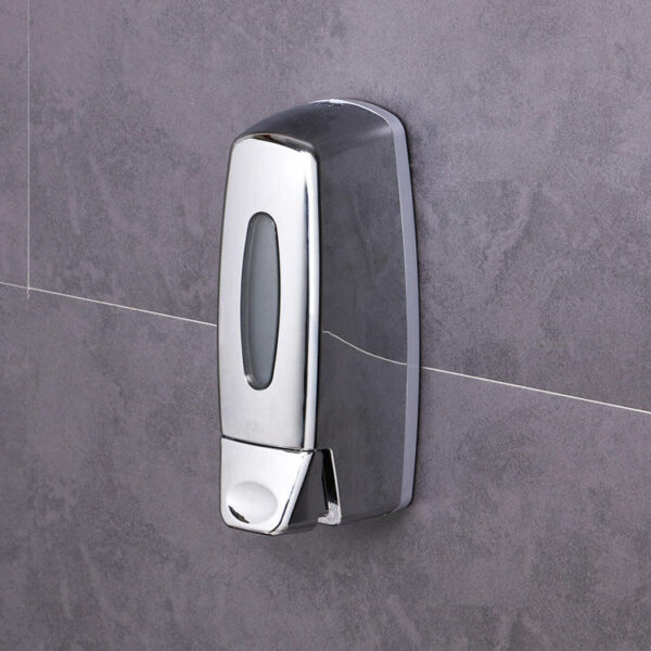 N372 SOAP DISPENSER 350ML 2 Soap Dispenser | 350ml Chrome Wall-Mounted Manual Liquid Holder