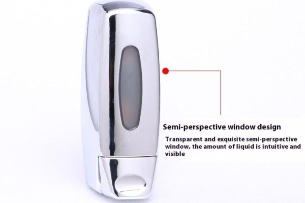 N372 SOAP DISPENSER 350ML 3 Soap Dispenser | 350ml Chrome Wall-Mounted Manual Liquid Holder