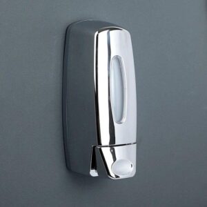 Soap Dispenser | 350ml Chrome Wall-Mounted Manual Liquid Holder