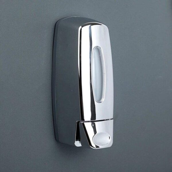 N372 SOAP DISPENSER 350ML Soap Dispenser | 350ml Chrome Wall-Mounted Manual Liquid Holder