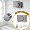 3-Meter Heavy Duty Retractable Clothesline | Wall-Mounted Adjustable Laundry Line with Tension Lock