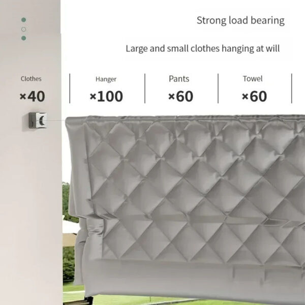 3-Meter Heavy Duty Retractable Clothesline | Wall-Mounted Adjustable Laundry Line with Tension Lock