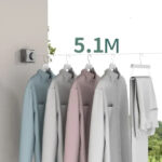3-Meter Heavy Duty Retractable Clothesline | Wall-Mounted Adjustable Laundry Line with Tension Lock