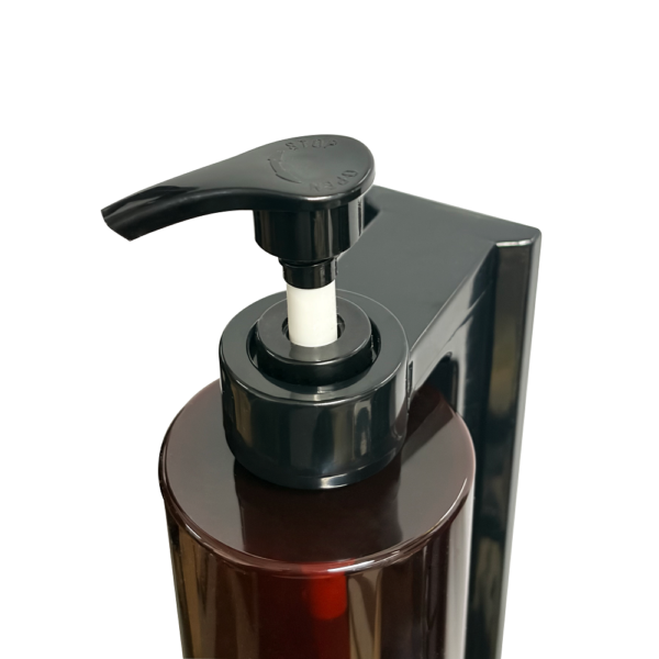 Twin Soap Dispenser | Dual 300ml Translucent Brown Wall-Mounted Pump Set