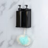 Twin Soap Dispenser | Dual 300ml Translucent Brown Wall-Mounted Pump Set