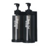 Twin Soap Dispenser | Dual 300ml Translucent Brown Wall-Mounted Pump Set