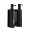 Twin Soap Dispenser | Dual 300ml Translucent Brown Wall-Mounted Pump Set