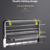 Towel Shelf | 60cm Stainless Steel Multi-Function Rack with 8 Hooks