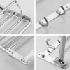 Towel Shelf | 60cm Stainless Steel Multi-Function Rack with 8 Hooks