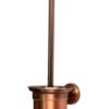 Stainless Steel Toilet Brush | Antique Copper Wall-Mounted Set with Stainless Steel Canister