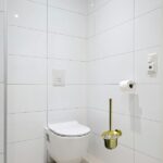 Stainless Steel Toilet Brush | Polished Gold Wall-Mounted Set with Stainless Steel Canister