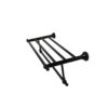 N167 ( High Density Towel Rack Black – 60cm ) High Density Towel Rack | 60cm Matte Black Traditional Storage Shelf