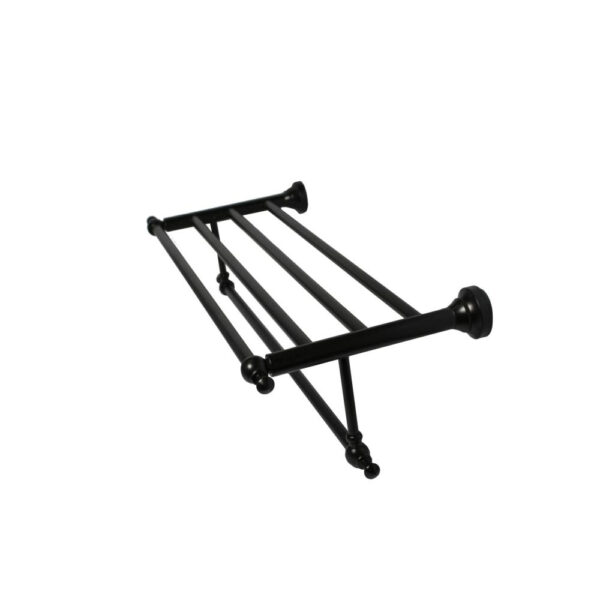 N167 ( High Density Towel Rack Black – 60cm ) High Density Towel Rack | 60cm Matte Black Traditional Storage Shelf
