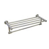 N240 – SS304 MATT , Towel Rack 60cm Matt Towel Rack | 60cm Stainless Steel Tiered Shelf with Lower Drying Bar