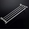 N240 – SS304 MATT , Towel Rack 60cm 9 Matt Towel Rack | 60cm Stainless Steel Tiered Shelf with Lower Drying Bar