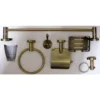 N053 AB – 6 Pieces Bathroom Set – Antique Brass AB Luxury 6-Piece Bathroom Hardware Accessory Set | Antique Brass Metallic Wall-Mounted Set