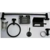 N053B – 6 Pieces Bathroom Set – Black Luxury 6-Piece Bathroom Hardware Accessory Set | Matte Black Stainless Steel Wall-Mounted Set