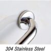 N062 Safety Grab Bar | 25cm x 30cm L-Shaped Anti-Slip Stainless Steel Support Rail