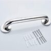 N062 Safety Grab Bar | 25cm x 30cm L-Shaped Anti-Slip Stainless Steel Support Rail
