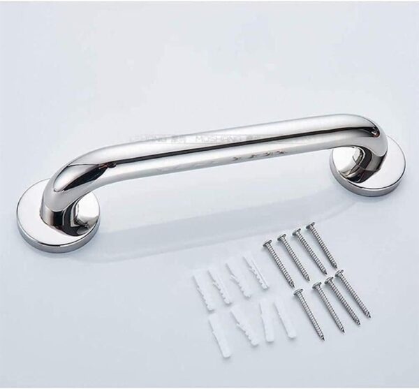 N062 Safety Grab Bar | 25cm x 30cm L-Shaped Anti-Slip Stainless Steel Support Rail