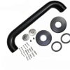 N063B Safety Grab Bar | 25cm x 40cm L-Shaped Matte Black Stainless Steel Support Rail