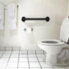 N062B – ( Grab Bar 25cm x 30cm ) 16 N062B Safety Grab Bar | 25cm x 30cm L-Shaped Matte Black Stainless Steel Support Rail