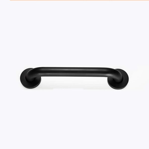 N062B – ( Grab Bar 25cm x 30cm ) 2 N062B Safety Grab Bar | 25cm x 30cm L-Shaped Matte Black Stainless Steel Support Rail