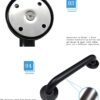 N062B – ( Grab Bar 25cm x 30cm ) 9 N062B Safety Grab Bar | 25cm x 30cm L-Shaped Matte Black Stainless Steel Support Rail