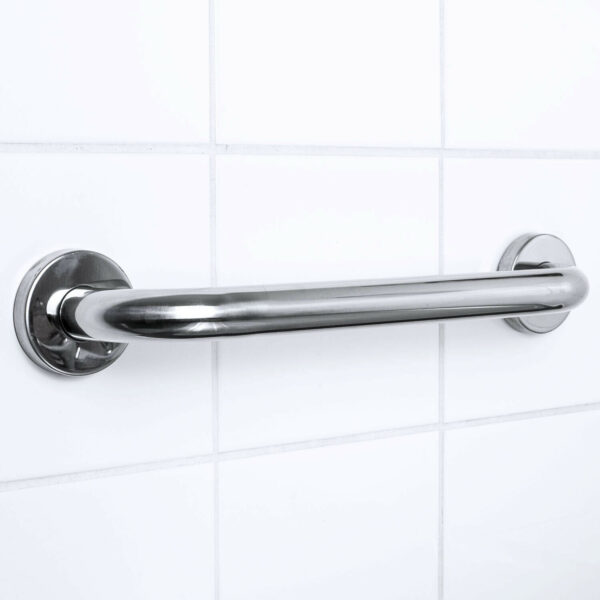 N063 Safety Grab Bar | 25cm x 40cm L-Shaped Anti-Slip Stainless Steel Support Rail