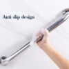 N063 Safety Grab Bar | 25cm x 40cm L-Shaped Anti-Slip Stainless Steel Support Rail