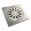 Floor Strainer | 15cm x 15cm Square Polished Stainless Steel Drainage Grate
