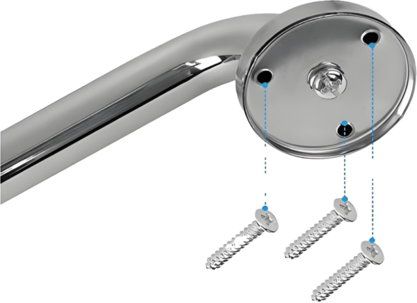 N153 – ( Grab Bar 50cm ) 7 N153 Safety Grab Bar | 50cm Straight Anti-Slip Stainless Steel Bathroom Support Rail