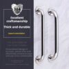N153 – ( Grab Bar 50cm ) 8 N153 Safety Grab Bar | 50cm Straight Anti-Slip Stainless Steel Bathroom Support Rail