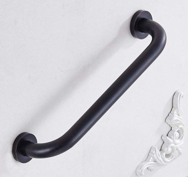 N153B Safety Grab Bar | 50cm Straight Matte Black Stainless Steel Bathroom Support Rail