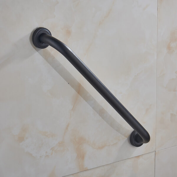 N153B Safety Grab Bar | 50cm Straight Matte Black Stainless Steel Bathroom Support Rail