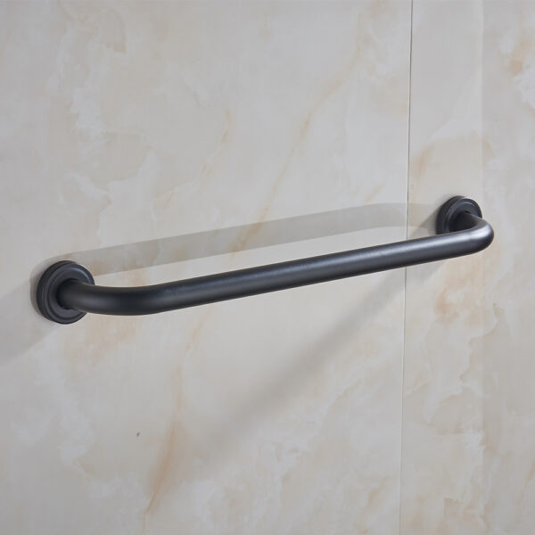 N153B Safety Grab Bar | 50cm Straight Matte Black Stainless Steel Bathroom Support Rail
