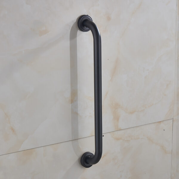 N153B Safety Grab Bar | 50cm Straight Matte Black Stainless Steel Bathroom Support Rail