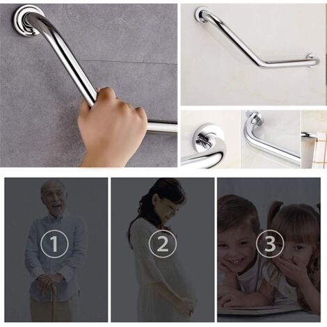 N176 – ( Hand Rail – 60cm ) 8 Safety Hand Rail | 60cm Stainless Steel Anti-Slip Bathroom Grab Bar