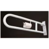 N290 Heavy-Duty Multi-Functional Grab Bar | 75cm Stainless Steel Bathroom Safety Rail with Integrated Tissue Holder Hook