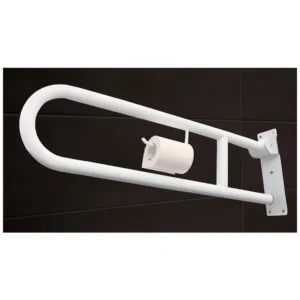 N290 Heavy-Duty Multi-Functional Grab Bar | 75cm Stainless Steel Bathroom Safety Rail with Integrated Tissue Holder Hook