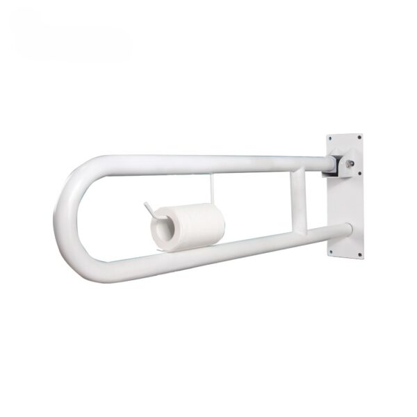 N290 Heavy-Duty Multi-Functional Grab Bar | 75cm Stainless Steel Bathroom Safety Rail with Integrated Tissue Holder Hook