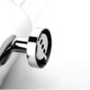 Premium Concealed Toilet Brush | Mirror-Finish Wall-Mounted Extended Canister Set