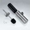 Premium Concealed Toilet Brush | Mirror-Finish Wall-Mounted Extended Canister Set