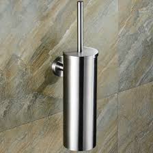 Premium Concealed Toilet Brush | Mirror-Finish Wall-Mounted Extended Canister Set
