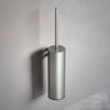 Premium Concealed Toilet Brush | Mirror-Finish Wall-Mounted Extended Canister Set