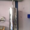 Premium Concealed Toilet Brush | Mirror-Finish Wall-Mounted Extended Canister Set
