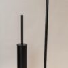 Tissue Holder Stand | 2-in-1 Freestanding Station with Concealed Toilet Brush – Matte Black