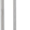 Tissue Holder Stand | 2-in-1 Floor Station with Concealed Toilet Brush – Mirror Finish