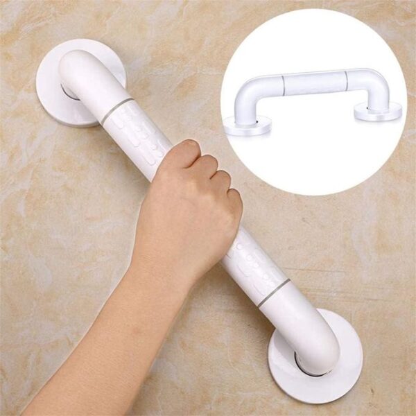 N370 Heavy-Duty Safety Handrail | 48cm Stainless Steel Bathroom Grab Bar with 35mm Oversized Non-Slip Grip