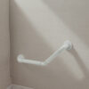 N322 – Heavy duty V- shaped handrail (BDIA 35MM, ABS+SS) 3 N322 Heavy-Duty V-Shaped Safety Handrail | 35mm Diameter ABS & Stainless Steel Angled Corner Grab Bar